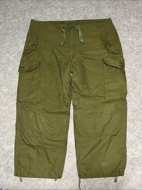 '80s Men’s Military Olive Green Cargo Pants